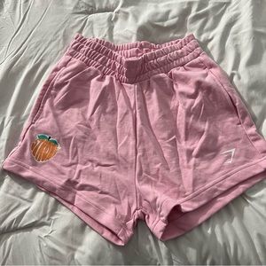 Gymshark Strong Peach Shorts Candy Floss Pink